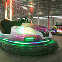 Voitures tamponneuses électriques haut de gamme à suspension, finition polie, éclairage LED, pour parcs d'attractions et utilisation extérieure, fonctionnement nocturne attrayant