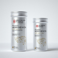 Anpassbare 80ml 100ml Metall-Gewürzdose mit Schraubverschluss für Gewürzpulver Aluminium-Verpackungsbehälter mit Sieben