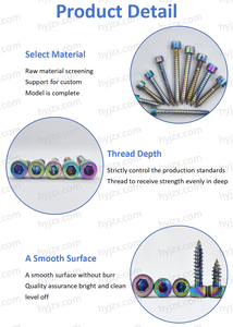 Vis autotaraudeuses à tête hexagonale en titane bleu brûlé <span class=keywords><strong>M4</strong></span> X 10 mm 12 mm 16 mm 20 mm 25 mm 30 mm pour modification de moto - Product Image 6