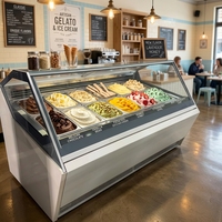 Vitrine réfrigérée commerciale sur mesure OEM à économie d'énergie pour l'affichage de produits de boulangerie