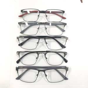 กรอบแว่นสำหรับผู้ชายกรอบสี่เหลี่ยมแบบธุรกิจทำจากโลหะผสม - Product Image 1