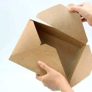 Caja de Almuerzo Desechable de Cartón con Recubrimiento UV y Logotipo Personalizado al por Mayor para <span class=keywords><strong>Sushi</strong></span>, Comida Rápida y Comida para Llevar - Product Image 4