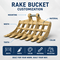 Bagian Penggali Hidrolik Mini Tunggal Berkualitas Tinggi untuk Pemadatan Tanah, Pencampuran, dan Pembuatan Parit