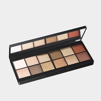 Palette de fards à paupières 12 couleurs, nouvelle, certifiée ISO22716, BRC et GMPC, palette de fards à paupières pailletés mats, maquillage, base de fard à paupières