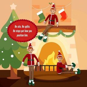 Design Christmas Elf <b>Doll</b> Tree Pendant Long-Legged Plush Toy Factory Direct Customizable Size & Color Polyester Material - Product Image 4