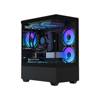 Boîtier d'ordinateur M-ATX en vrac compatible avec radiateur 240 mm, limite de hauteur du processeur 170 mm, avec 1 baie de stockage HDD et 2 baies de stockage SSD