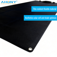 Panel Solar Flexible Negro de Alta Eficiencia de 150w 200w 300w, Módulo Fotovoltaico HPBC de Contacto Trasero para Embarcaciones, Remolques, Cabañas, Caravanas, Automóviles