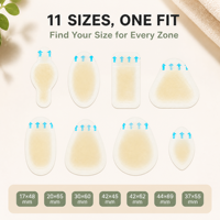 Pansements hydrocolloïdes imperméables pour les talons, anti-transpiration, contre les ampoules, pour la course à pied et l'entraînement au marathon