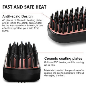 Electric Heated Beard Straightening Comb Brush <strong>Hair</strong> <strong>Straightener</strong> <strong>for</strong> <strong>Men</strong> - Product Image 4