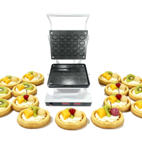 Machine à biscuits commerciale numérique double en forme d'hirondelle 3200W, 20 cavités, antiadhésive