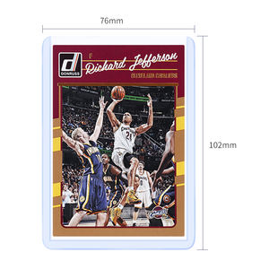 <span class=keywords><strong>Porte</strong></span>-cartes rigides en <span class=keywords><strong>PVC</strong></span> transparent de qualité supérieure, 1000 unités, pour cartes de baseball, basketball et autres sports, 35PT, 3x4, certifié EN71, gris fox - Product Image 5