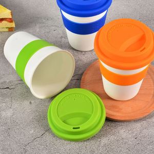 แก้วกาแฟแบบพกพา ดีไซน์ใหม่ ปากดูดตรง พร้อมฝาปิดซิลิโคน สกรีนโลโก้ได้ เหมาะสำหรับห้างสรรพสินค้า - Product Image 5