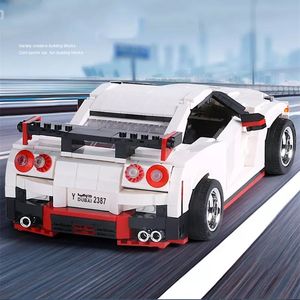 Cetakan KING 13104 mobil olahraga balap Super mainan set blok MOC balok bangunan partikel kecil untuk hadiah Natal anak-anak - Product Image 5