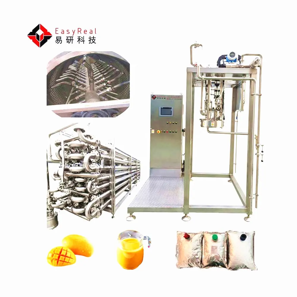 Automatic Industrial fresh mango pulp juice paste beverage making machine mango processing production line