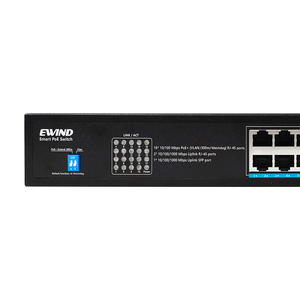PoE Chuyển 16 Cổng 10/100M + 2 Cổng 10/100/1000Mbps + 1 Quang Gigabit Ethernet Watchdog Nhanh Chóng Chuyển Đổi 200W EW-S1718CFU-AP - Product Image 2
