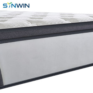 Colchón de Muelles Individual/Queen Size con Tejido Transpirable, Diseño Euro Top y Espuma Confortable - Product Image 1