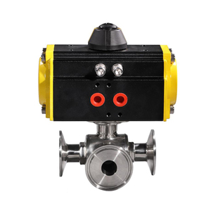 COVNA วาล์วบอลแบบ Sanitary ชนิด Single Acting ขนาด DN40 1.5 นิ้ว พอร์ต L พร้อมข้อต่อ Tri Clamp วัสดุ SS316 รับประกัน 90 วัน - Product Image 3