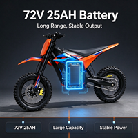 72V 7500W Otor Electric Dirt Bike 75KM/H High Speed Adult Off Road Electric Motocross Motorcycle