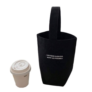 Custom Bottle Eco-Friendly Reusable <b>Gift</b> Coffee Cup Canvas Cotton Logo Print Shopping Wine Tote <b>Bag</b> - Product Image 1