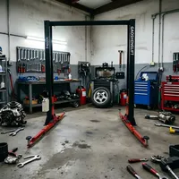 OEM Kendinden Kilitlemeli Çift Silindirli Portal Araç Kaldırma Platformu İki Kolonlu Araç Kaldırma Platformu Tavan Tipi İki Kolonlu Araç Kaldırma Platformu İki Sütunlu Portal Kaldırma Platformu