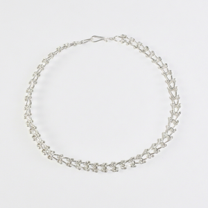 Collier ras du cou en argent 925 minimaliste fait main, chaîne à maillons, unisexe, à porter au quotidien - Product Image 1