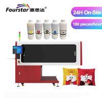 Printer Inkjet DTG Fourstar untuk Kaos dan Celana Pendek Custom |   Tinta Pigmen 1800dpi 350pcs/jam Garansi Baru 1 Tahun Portabel A3 untuk Toko Percetakan