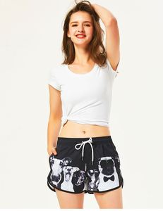 Maillots de bain décontractés pour femmes, imprimés chiens mignons, pour la plage, shorts de bain, shorts de surf - Product Image 3