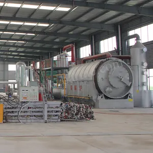 Machine de pyrolyse du caoutchouc des déchets solides municipaux urbains/usine de recyclage/incinérateur de mazout énergétique