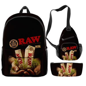 Mochila Escolar Raw <span class=keywords><strong>Runtz</strong></span> Backwoods Personalizada con Logotipo, a Prueba de Olores, para Adolescentes, Juego de 3 Mochilas Backwoods - Product Image 2