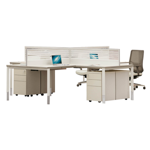 Moderno Computer portatile postazione di lavoro laboratorio dentale pannello di segregazione per 2 6 personale scrivania per la scuola di casa uso del magazzino ospedaliero - Product Image 5