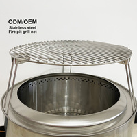 Grille de cuisson pliable en acier inoxydable sans fumée avec tige de revêtement pour le chauffage extérieur et le barbecue
