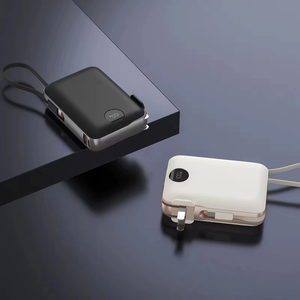 Banco de Energía Inalámbrico Magnético de 10000 mAh, 20 W PD, Carga Rápida de 22.5 W, Cables Integrados, Pantalla LED, Portátil - Product Image 4