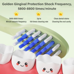 Cepillo de Dientes Eléctrico Recargable para Niños, Resistente al Agua, con Cerdas Medianas, Diseño Inteligente de Dibujos Animados, en Oferta - Product Image 3