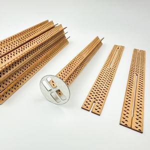 Mèches en bois pour la fabrication de bougies-Mèches en bois sans fumée. Mèche en bois avec pinces en métal pour la fabrication de bougies et l'artisanat de bougies DIY - Product Image 2