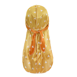 Durag da Uomo alla Moda 100% Seta con Stampa Digitale, <span class=keywords><strong>Turbante</strong></span> <span class=keywords><strong>Bandana</strong></span> Personalizzabile con Logo e Stampa Cartoon per Uso in Spiaggia, Quattro Stagioni, Misura 56-58CM - Product Image 4