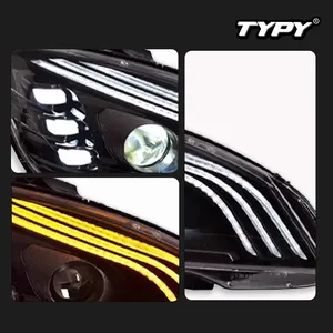 Faros delanteros TYPY para Benz Clase C W204 2007-2010, actualización modificada, nuevos faros LED con señal de giro dinámica DRL, accesorios para automóvil - Product Image 5