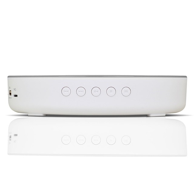 PANDA Pink+Gray Portable Wall-mounted CD Music Box Boombox Player with USB BT SD Card MP3 Support LED Display Speaker
