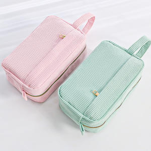 韓国Kawaii文房具ペンシルケースコーデュロイデスクトップストレージバッグ - Product Image 3