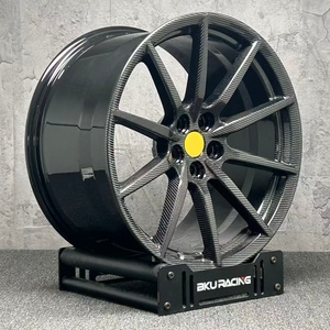 Cerchio in Fibra di Carbonio Forgiato Bku 5x114.3 per Ferrari SF90 296 GTB 458 Spider F430 F8 19 20 21 Pollici, Cerchio in Lega Concavo Profondo di Lusso - Product Image 6