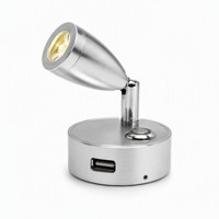 Lampe de lecture LED marine DAMAVO 12V-24V DC, commande tactile, port USB 5V 2A, température de couleur 3000/4000/6000K, garantie 1 an, intérieur