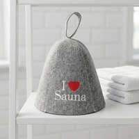 Chapeau de bain professionnel de luxe en feutre 100 % laine, imprimé sur mesure, avec cordon de suspension, doux et réutilisable pour adultes en banya