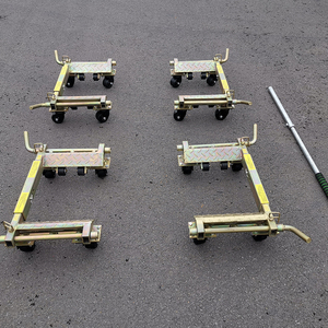 100mm Dört Tekerlekli Ağır Hizmet Tipi Çelik Araç Taşıyıcı OEM Özelleştirilebilir Sıcak Daldırma Galvanizli Garaj/Depo Araç Taşıma İçin - Product Image 2