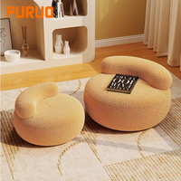 Canapé paresseux Puruo, utilisable pour s'allonger et dormir, pouf individuel, petit canapé pour balcon et chambre