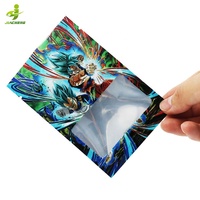 Sachets Mylar refermables personnalisés imprimés UV, mini-pochettes plates de 1g avec fermeture éclair, scellées sur 3 côtés, pour bonbons gélifiés