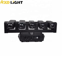 Projecteur de Scène Mobile LED DMX512 à 5 Têtes 40W RGBW 4-en-1 avec 6 COB 20W pour DJ – Éclairage de Fête et de Scène Abordable