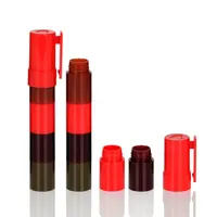Kotak Tabung Lipstik Multi Lapisan Warna-warni DIY Pena Terlaris Wadah Kosong untuk Siswa
