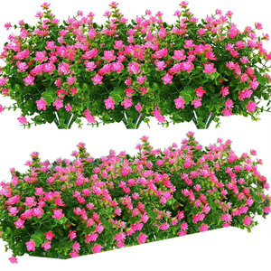 RUOPEI-<span class=keywords><strong>Herbe</strong></span> artificielle réaliste et arbuste à fleurs avec piquet de sol <span class=keywords><strong>pour</strong></span> décoration de jardin 5-8 ans à vie - Product Image 1