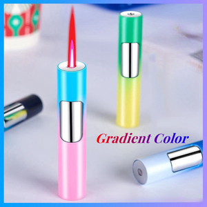 Nhà Máy Bán buôn Đỏ ngọn lửa nhẹ hơn tùy chỉnh xi lanh di động thông minh & Windproof Inflatable khí Torch cho quà tặng doanh nghiệp - Product Image 4