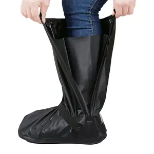 Botas डे lluvia सिलिकॉन निविड़ अंधकार जूते बरसात के दिन के लिए शामिल किया गया विरोधी पर्ची बारिश बूट Overshoes डेरा डाले हुए आउटडोर पुन: प्रयोज्य जूता