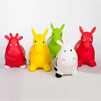 Vente directe d'usine PVC anti-déflagrant épais cheval de saut montage gonflable jouet pour enfants